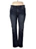Eddie Bauer Solid Blue Jeans Size 14 - photo 1