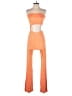 Lezat Color Block Orange Jumpsuit Size S - photo 1