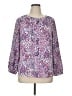 Talbots 100% Polyester Purple 3/4 Sleeve Blouse Size XL - photo 1