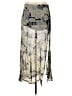 Blu Moon Print Gray Casual Skirt Size Sm (1) - photo 1