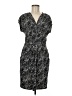 Worthington Print Black Casual Dress Size M - photo 1