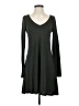 Express Solid Gray Casual Dress Size XS - photo 1