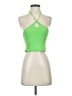 Zara Solid Green Tank Top Size S - photo 1