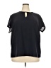 Lands' End 100% Polyester Black Short Sleeve Top Size 18W - photo 1
