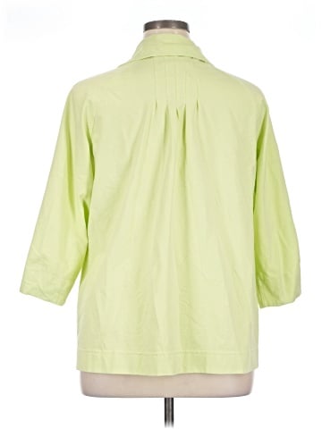 Neon Buddha 3/4 Sleeve Button-Down Shirt (view 2)