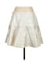 Express Metallic Silver Ivory Casual Skirt Size 8 - photo 2
