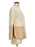 Kim Rogers 100% Cotton Color Block Tan Pullover Sweater Size L - photo 4