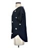 Ann Taylor LOFT 100% Polyester Polka Dots Black Short Sleeve Top Size S - photo 5