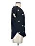 Ann Taylor LOFT 100% Polyester Polka Dots Black Short Sleeve Top Size S - photo 4