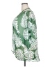 Tuzzi 100% Polyester Tropical Green Kimono Size 2X - photo 5