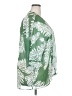 Tuzzi 100% Polyester Tropical Green Kimono Size 2X - photo 4