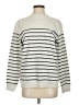 Ivory Ella Stripes Silver Pullover Sweater Size S - photo 1
