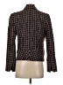 Grace Elements Houndstooth Burgundy Wool Blazer Size S - photo 2