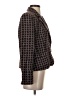 Grace Elements Houndstooth Burgundy Wool Blazer Size S - photo 4