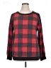 Bibi Plaid Red Long Sleeve T-Shirt Size XL (estimated) - photo 1