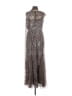 Alex Evenings 100% Polyester Silver Gray Cocktail Dress Size 8 - photo 2