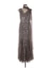 Alex Evenings 100% Polyester Silver Gray Cocktail Dress Size 8 - photo 1