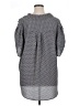 Adrianna Papell Polka Dots Gray Blue Short Sleeve Blouse Size 2X (estimated) - photo 2
