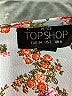 Topshop 100% Polyester Floral Gray Casual Dress Size 2 - photo 7