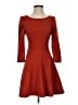 Ark & Co. Solid Red Cocktail Dress Size S - photo 1