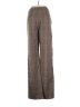 Unbranded 100% Polyester Plaid Brown Dress Pants Size 4 (estimated) - photo 2