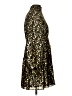 Aqua 100% Polyester Animal Print Gold Cocktail Dress Size S - photo 4