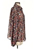 Shein 100% Polyester Floral Black Long Sleeve Blouse Size 4 - photo 4