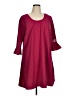 JunaRose 100% Polyester Solid Burgundy Casual Dress Size 16 - photo 1