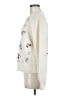Club Monaco 100% Wool Floral Ivory pullover sweater Size M - photo 5