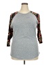 Lularoe Paisley Gray 3/4 Sleeve T-Shirt Size 2X - photo 1