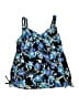 Unbranded Floral Blue Swimsuit Top Size L (estimated) - photo 1
