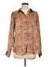 A New Day 100% Polyester Paisley Brown Long Sleeve Blouse Size L - photo 1