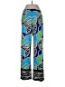 Slim-Sation by Multiples Print Blue Casual Pants Size L - photo 2