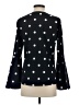 Banana Republic 100% Polyester Polka Dots Black Long Sleeve Blouse Size XS - photo 2