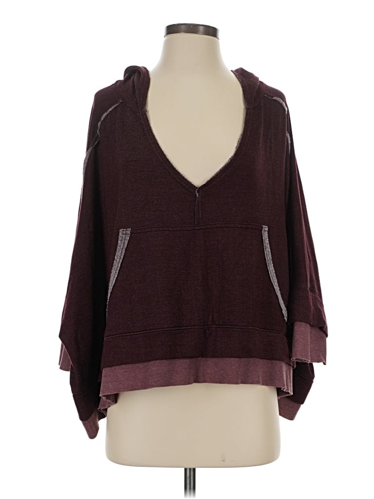 Pre-owned Fp Movement Pullover Sweater In Burgundy