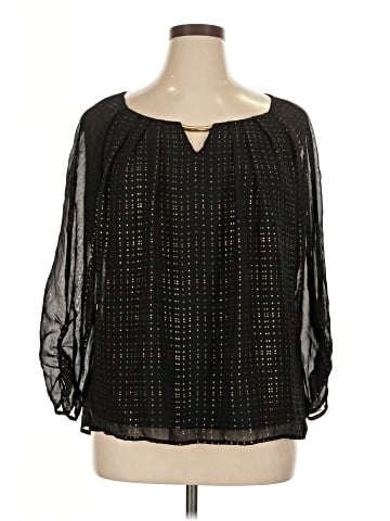 Sara Michelle 3/4 Sleeve Blouse (view 1)