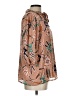 J by Joie 100% Polyester Paisley Floral Tan Brown 3/4 Sleeve Blouse Size L - photo 4