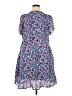 Gibson 100% Polyester Graphic Polka Dots Blue Casual Dress Size 2X - photo 2