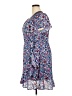 Gibson 100% Polyester Graphic Polka Dots Blue Casual Dress Size 2X - photo 5
