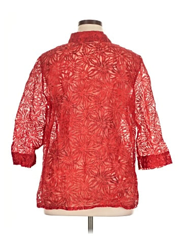 French Laundry 3/4 Sleeve Button-Down Shirt (view 2)