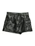 Zara 100% Polyester Metallic Black Cargo Shorts Size XS - photo 1