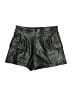 Zara 100% Polyester Metallic Black Cargo Shorts Size XS - photo 2