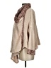 Field Flower 100% Cotton Tweed Tan Poncho Size XS - Sm - photo 5