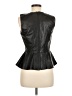H&M Black Faux Leather Top Size 8 - photo 2