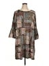 Haani Paisley Brown Casual Dress Size 1X - photo 1