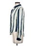 Maeve 100% Rayon Stripes Blue Long Sleeve Blouse Size 2 - photo 5