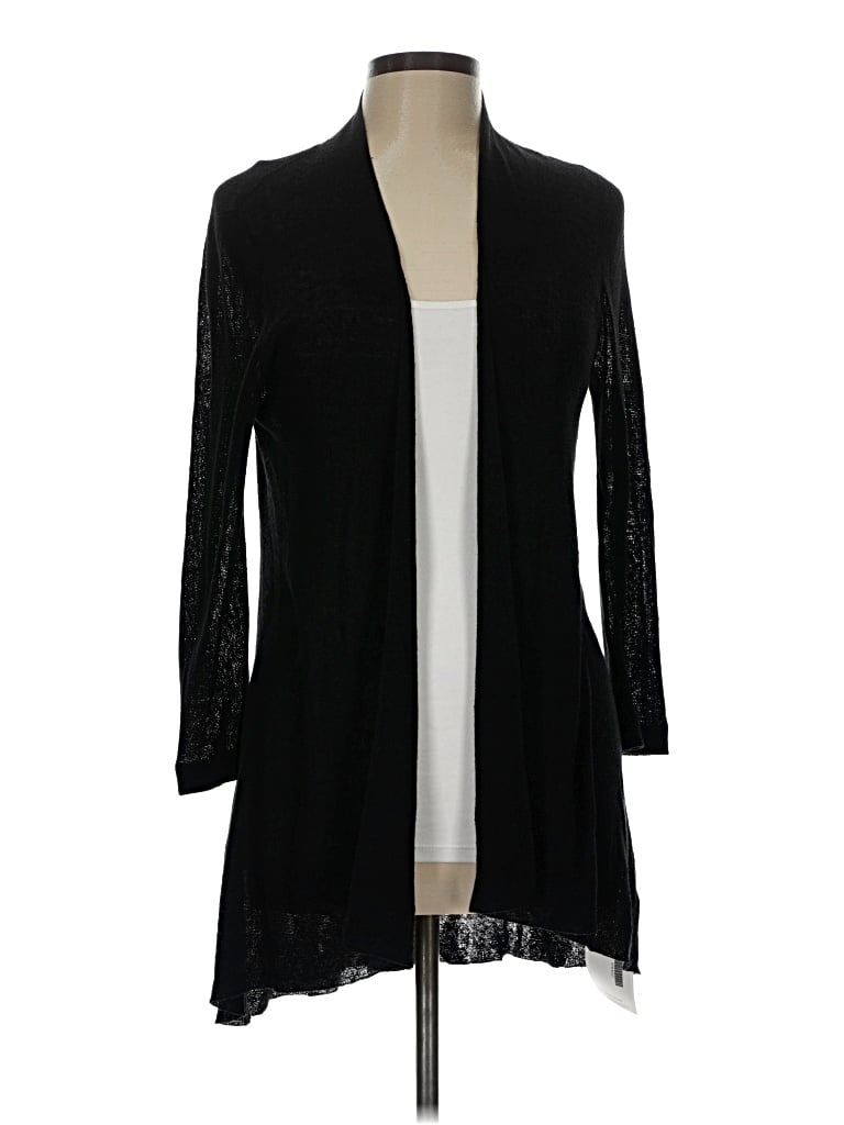 Pre-owned Eileen Fisher Cardigan Sweater In Black
