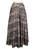 ASOS 100% Polyester Print Gray Casual Skirt Size 2 - photo 1