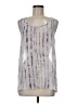 Zoa 100% Polyester Silver Sleeveless Blouse Size M - photo 1