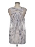 Zoa 100% Polyester Silver Sleeveless Blouse Size M - photo 2
